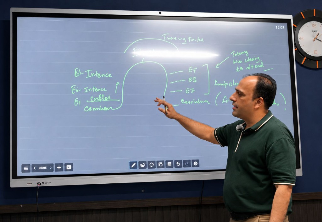 Dr. Kamran Ali teaching O and A Level English